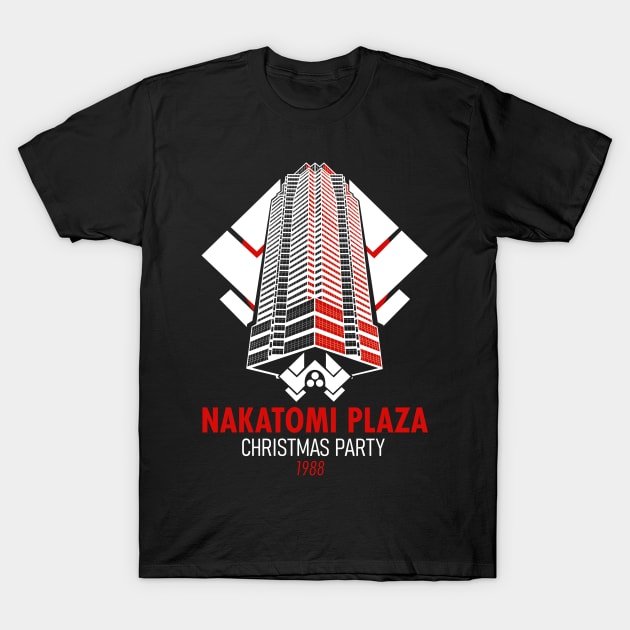 Nakatomi Plaza Christmas Party T-Shirt by Meta Cortex